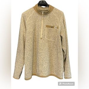 North Face 1/4 Zip Pullover Fleece Jacket Men's XXL